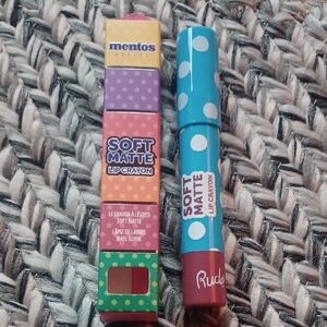 RUDE Soft Matte Lip Crayon In Dark Cherry